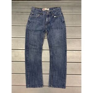 Levis 514 Jeans Slim Straight Womens Size 18 REG 29X29 Blue Medium Wash
